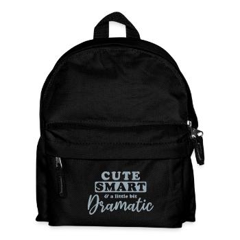 Cute, smart and a little bit dramatic - Kids' Backpack - black - Front