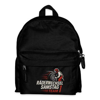 Wheel change Saturday Team 1 - Kids' Backpack - black - Front