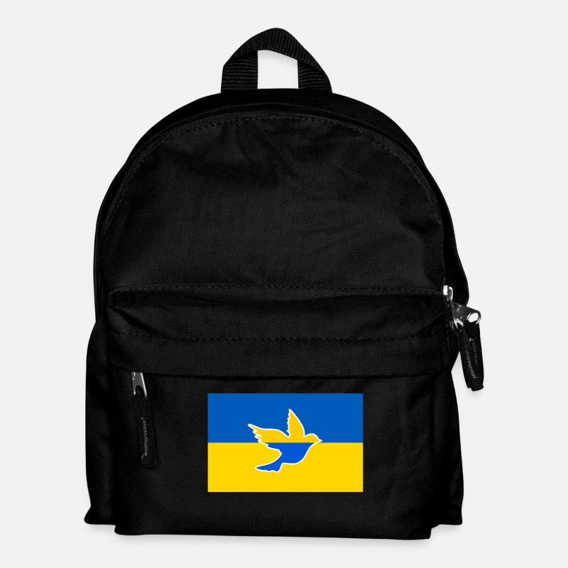 Ukraine friedenstaube - Kinder Rucksack - Schwarz