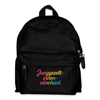 Junggesellinnenabschied in bunten Farben - Kinder Rucksack - Schwarz - Vorne