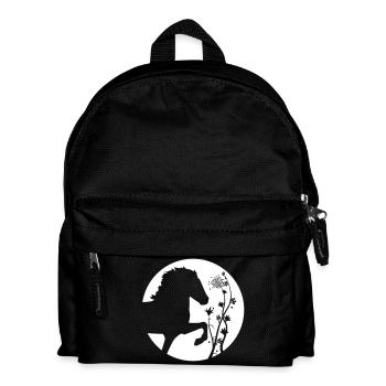 Tölter floral - Kinder Rucksack - Schwarz - Vorne