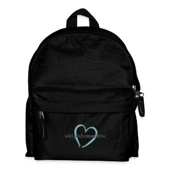 Weltenbummlerin Bolivien - Kinder Rucksack - Schwarz - Vorne