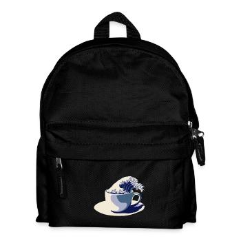 Coffee Wave - Kids' Backpack - black - Front
