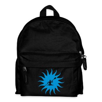 Kanu Sonne - Kinder Rucksack - Schwarz - Vorne