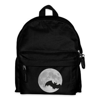 Chauve-souris de lune pleine lune Halloween nuit - Sac à dos Enfant - noir - Devant