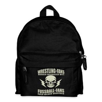 Wrestling-Fans - Kinder Rucksack - Schwarz - Vorne