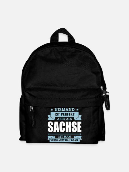 Funshirt Sachse - Kinder Rucksack - Schwarz
