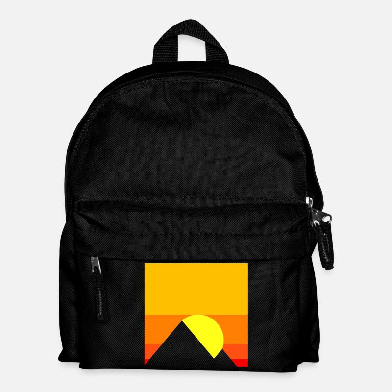 Sonnenuntergang - Kinder Rucksack - Schwarz