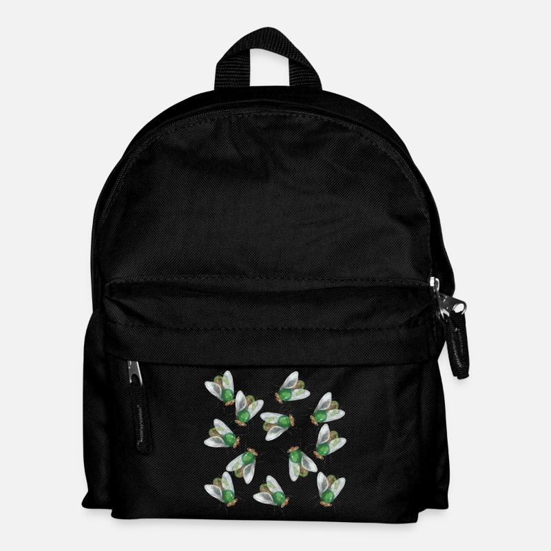 Flying pattern - Kids' Backpack - black