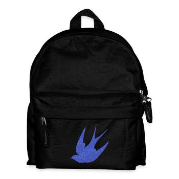 Schwalbe (gesprinkeld de bleu) - Sac à dos Enfant - noir - Devant