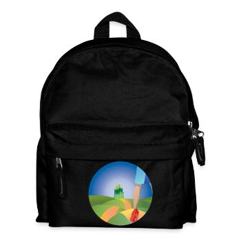 Follow that road! - Kids' Backpack - black - Front