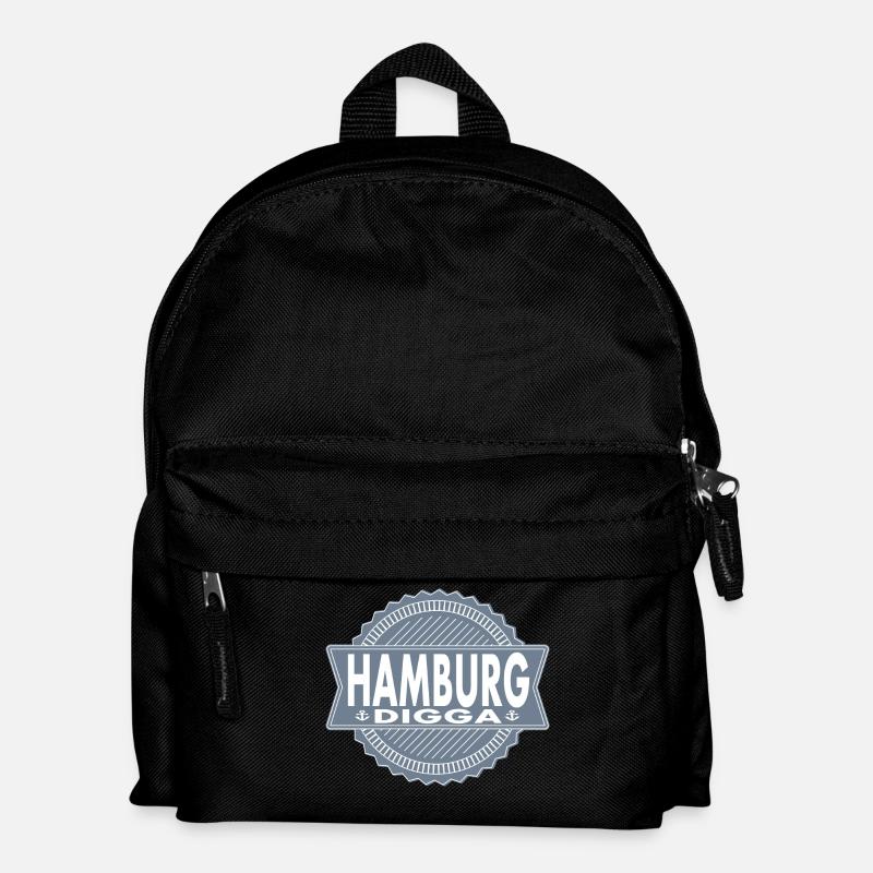 HAMBURG DIGGA - Kinder Rucksack - Schwarz