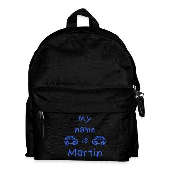 Mein Name ist Martin - Kinder Rucksack - Schwarz - Vorne
