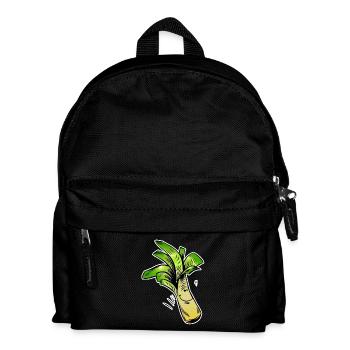 Lauchfreund Cartoon - Kinder Rucksack - Schwarz - Vorne