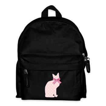 Pink Cat "Vibrant Books" - Kids' Backpack - black - Front