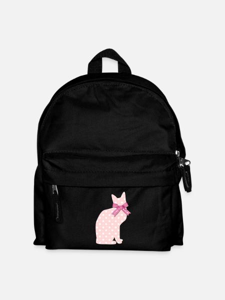 Pink Cat "Vibrant Books" - Kids' Backpack - black