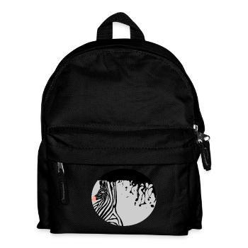 zèbre - Sac à dos Enfant - noir - Devant