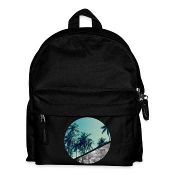 Beach and city - Kids' Backpack - black - Front