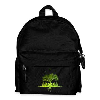 Arbre Vert - Nature Arbre Ville cadeau urbain - Sac à dos Enfant - noir - Devant