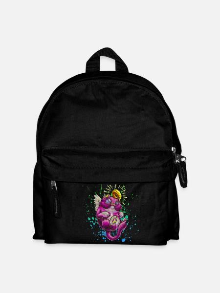 Saint cat - Kids' Backpack - black