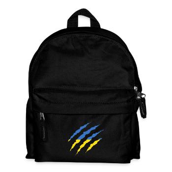 Claw Claw Countries Ukraine png - Kids' Backpack - black - Front