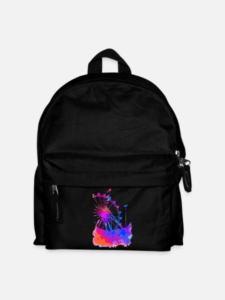 Riesenrad - Kinder Rucksack - Schwarz