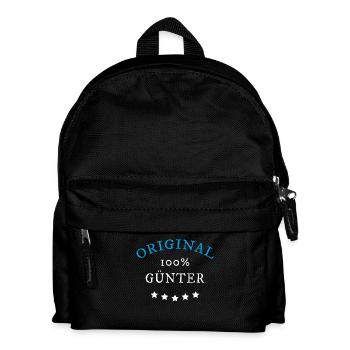 Original 100% Günter, Geschenk, - Kinder Rucksack - Schwarz - Vorne
