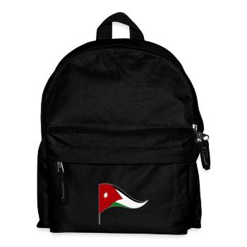 Jordan Amman Arab flag flag national colors - Kids' Backpack - black - Front