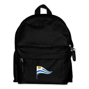 Banner. Flagge.Landesflagge. Uruguay. South America - Kids' Backpack - black - Front