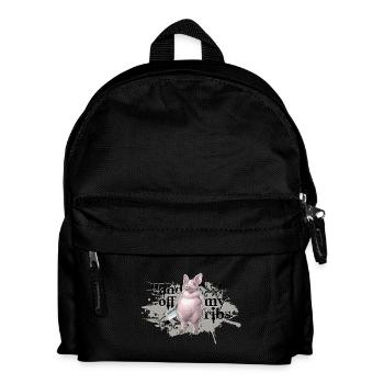 égorger porc chemise motif mains sur mes côtes gris - Sac à dos Enfant - noir - Devant