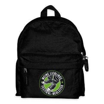 MEIN LIEBLINGS FESTIVAL BEGLEITER - Kinder Rucksack - Schwarz - Vorne