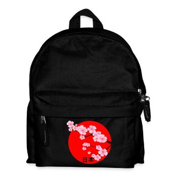 Japan Kirschblueten Asien Japanfan Japanreise - Kinder Rucksack - Schwarz - Vorne
