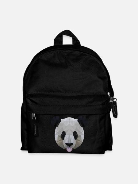 Polygon Panda - Kids' Backpack - black