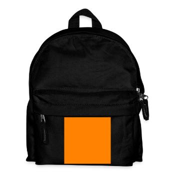 carré orange - Sac à dos Enfant - noir - Devant