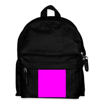 rose carré - Sac à dos Enfant - noir - Devant