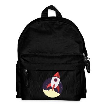 Rocket launch, rocket, space - Kids' Backpack - black - Front