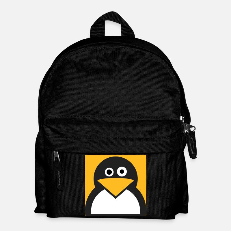 Linux Pinguin - Kinder Rucksack - Schwarz