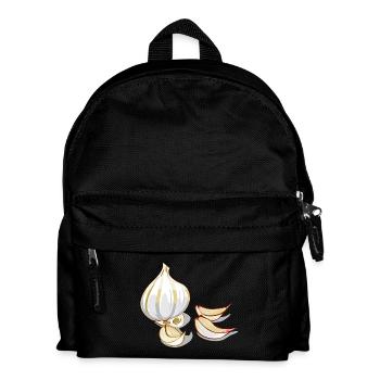 Knoblauch Garlic - Kinder Rucksack - Schwarz - Vorne