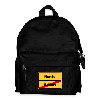 Glückwunsch zur Rente! Schluss mit Arbeit! - Kinder Rucksack - Schwarz - Vorne