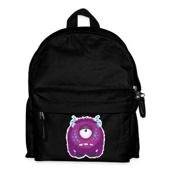 Sweet little Monster triste - Sac à dos Enfant - noir - Devant