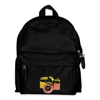 Camera Bruges Belgium - Kids' Backpack - black - Front