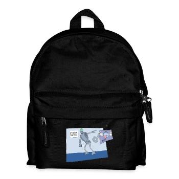 Dumme Roboter - Kinder Rucksack - Schwarz - Vorne