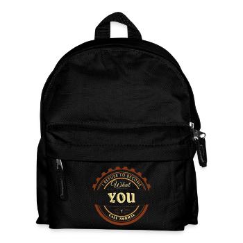 individuel spruch wortspiel geschenk super cool - Kinder Rucksack - Schwarz - Vorne