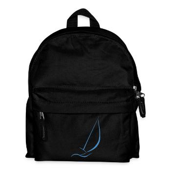 Sailboat, Sea, Water, Wind, - Kids' Backpack - black - Front