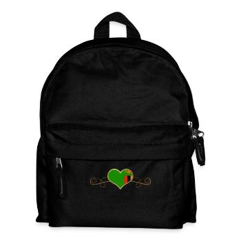 Gold Love Land Roots Zambia - Kids' Backpack - black - Front