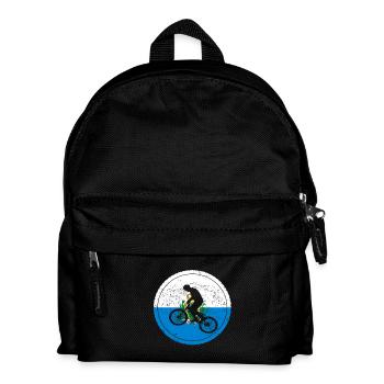 Fahrrad bmx love biking San Marino - Kinder Rucksack - Schwarz - Vorne