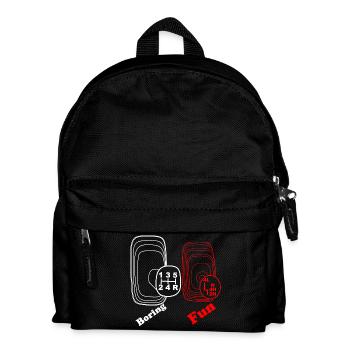 engrenages 4 roues motrices 4x4 amusant Boring - Sac à dos Enfant - noir - Devant