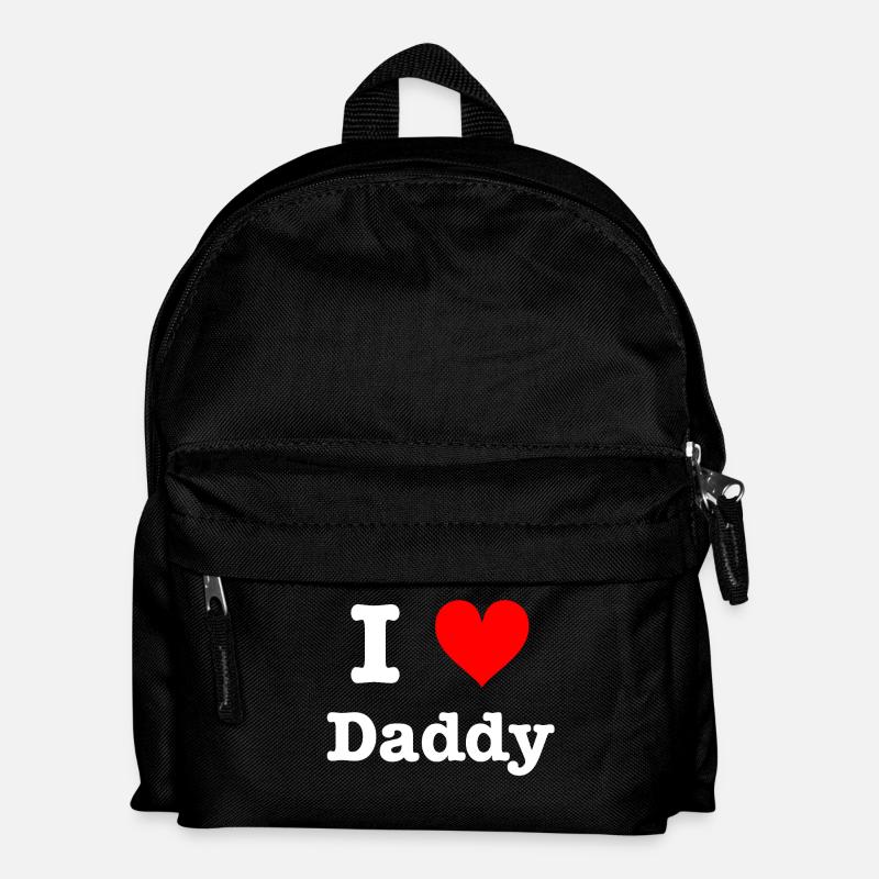 I Love Daddy - Kinder Rucksack - Schwarz
