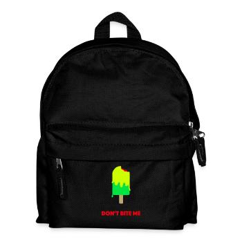 Beiss mir kein gelbes Eis - Kinder Rucksack - Schwarz - Vorne