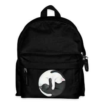 Yin Yang Balancing Cats - Kids' Backpack - black - Front